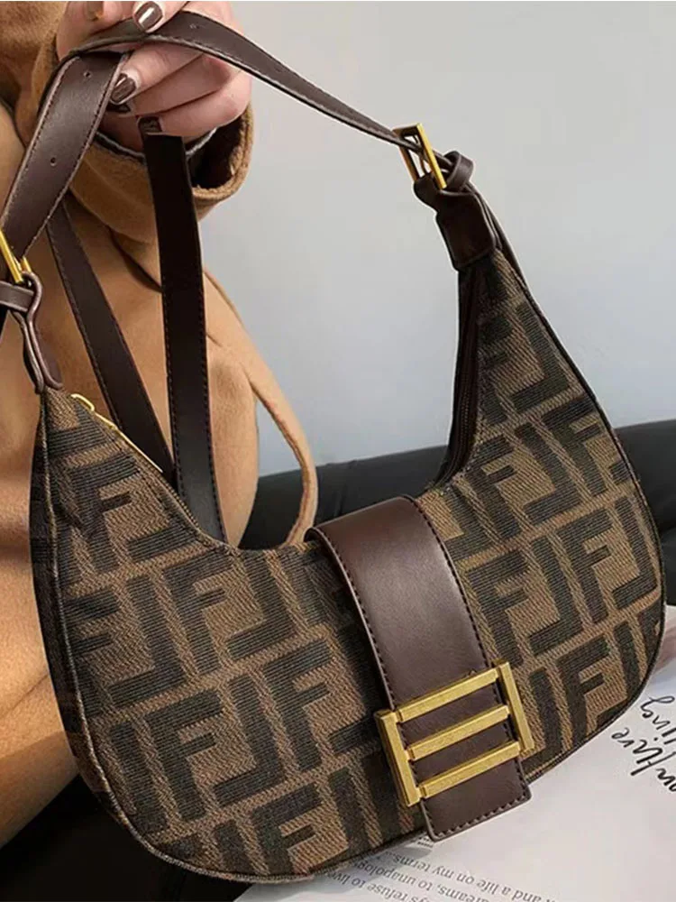 

MIDUOSY Luxury Designer Women's bag Vintage Underarm Shoulder Bag Canvas Crossbody Bag women wallets Handbag