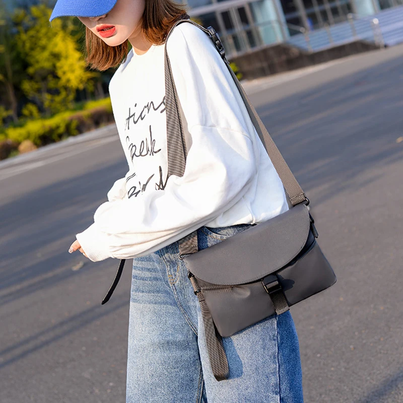 Мужская нейлоновая нагрудная сумка для мобильного телефона спортивная через