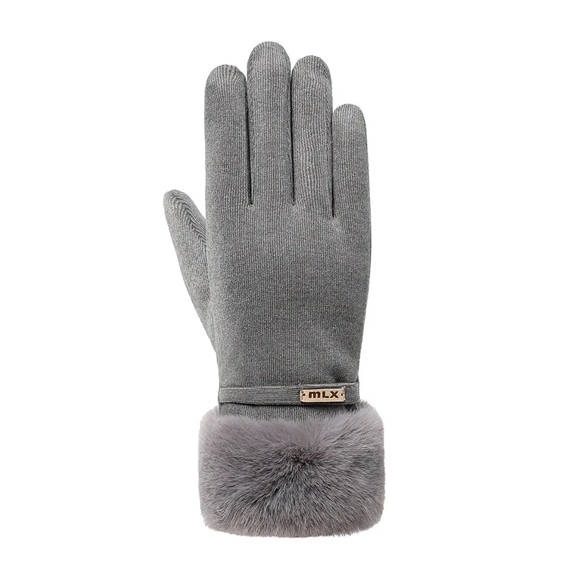 

Теплые лыжные перчатки женские зимние хлопковые уличные корейские спортивные утолщенные ветрозащитные перчатки для сенсорных экранов