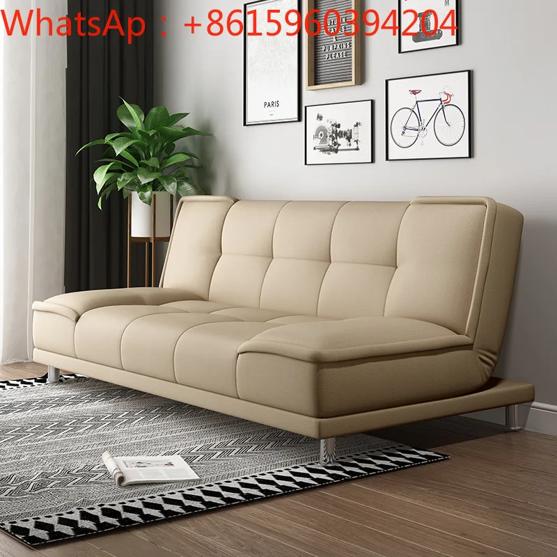 Кожаный диван для трех человек небольшой дом гостиная многофункциональный
