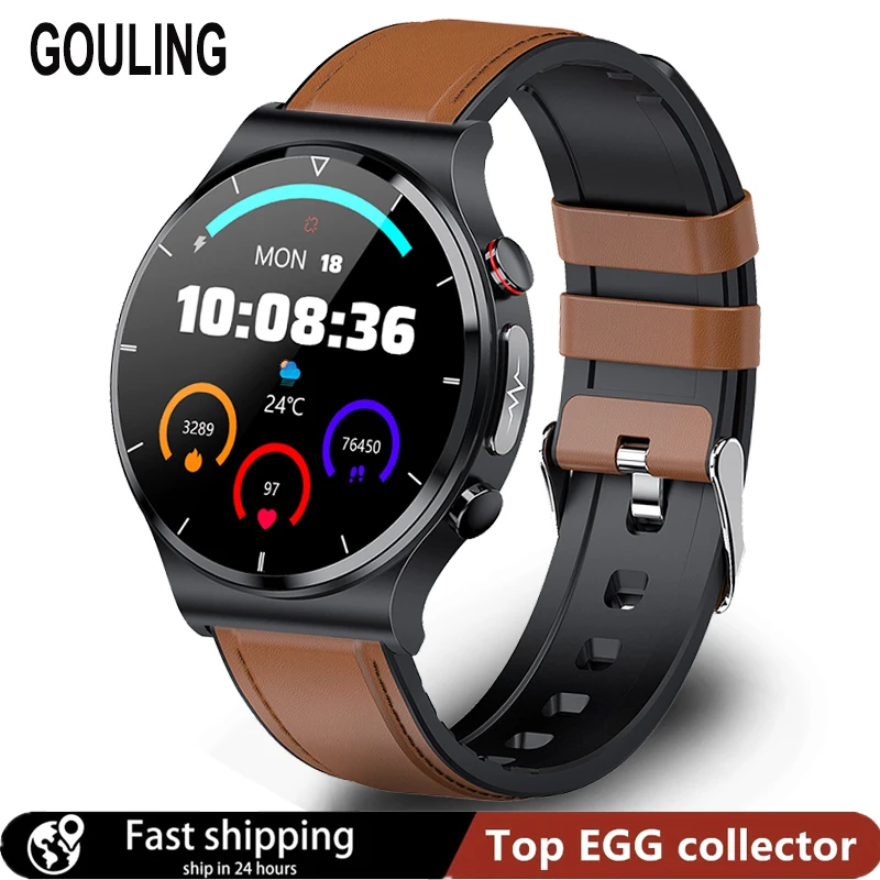 

2021 New Men Smart Watch ECG+PPG Body Temperature Blood Pressure Heart Rate Band Wireless Charger Sport Waterproof Smartwatch