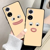 funny expression cute phone case for huawei p30 lite p20 pro honor 10 8x 9x 10x 9a liquid silicon black coque back soft