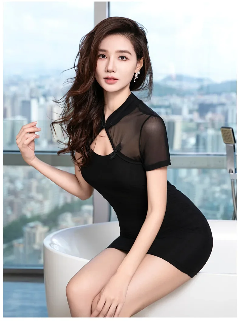 Новинка 2024 соблазнительная перспективная китайская короткая юбка-сауна в стиле