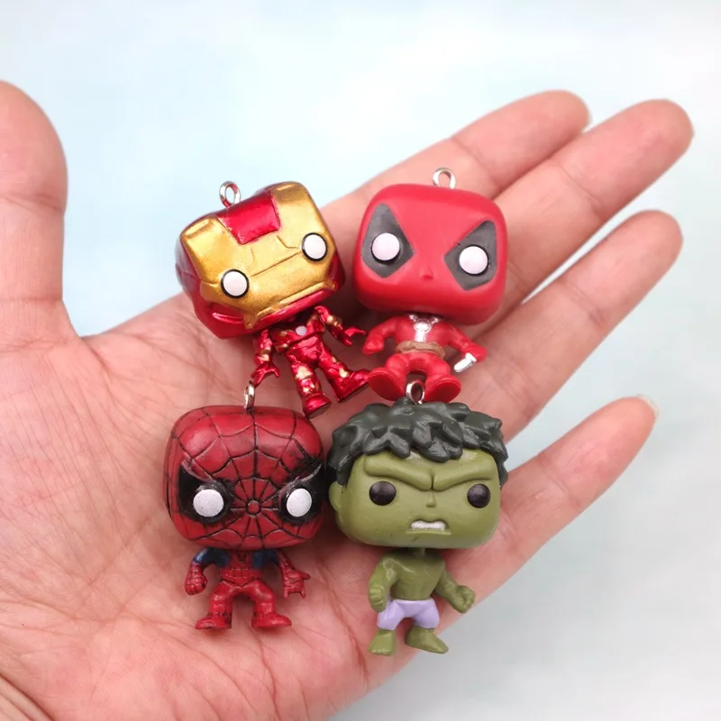 Аниме Фигурка Мстителей Человек-паук Железный человек Халк Капитан Америка