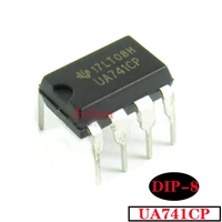 10pcslot new original lm741cn ua741cp in line dip8 operational amplifier ic