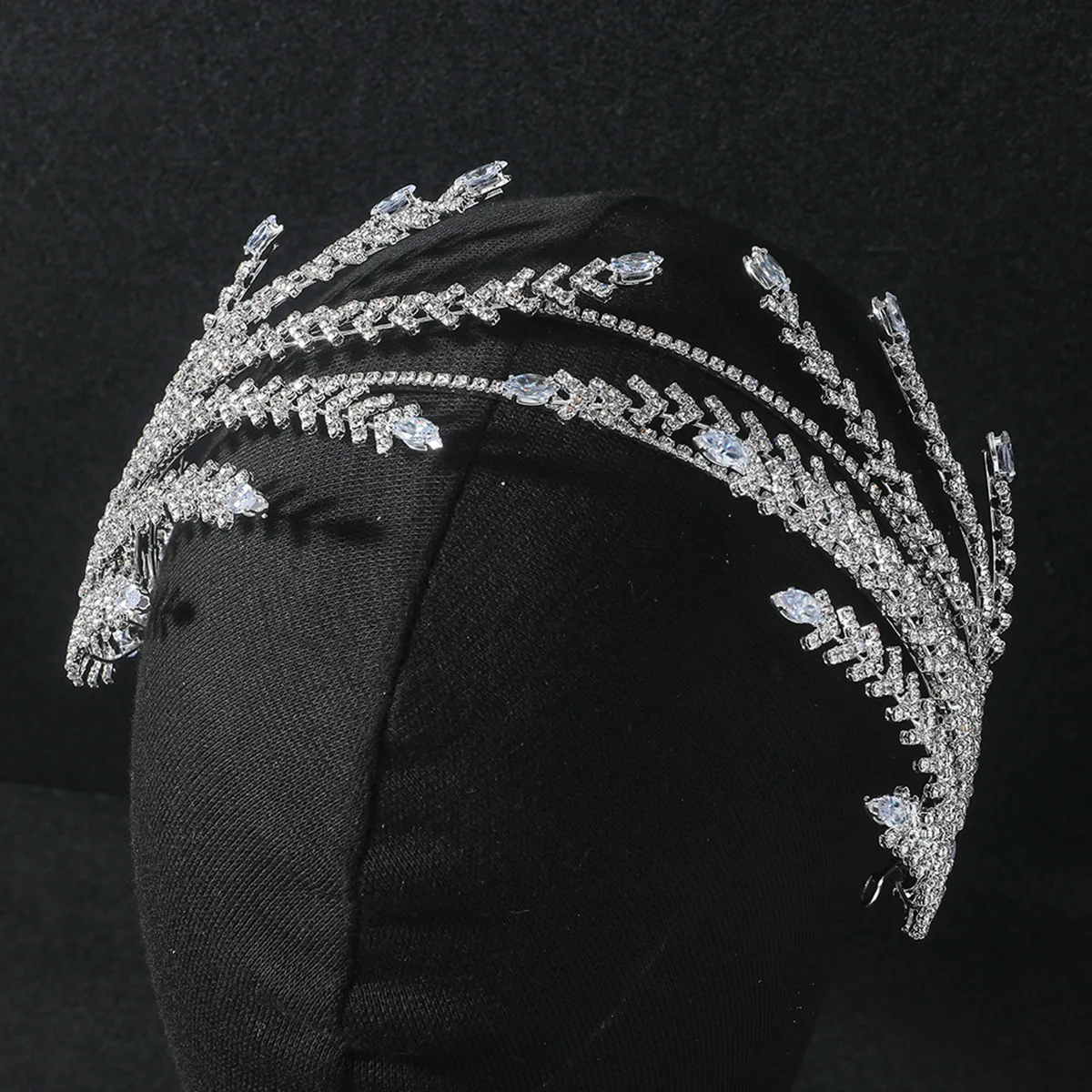 

Priness Zircon Crystal Brides European Headbands Tiaras Evening jewelry Wedding Crystal Bridal Hair Jewelry