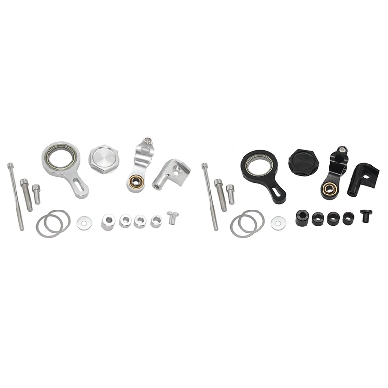 

Steering Damper Mounting Bracket Support Bracket Kit For YAMAHA YZF R1 2002-2017 YZF R6 2006-2020 Silver