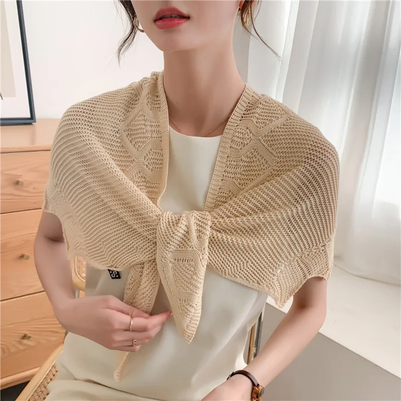 

Осенняя трикотажная искусственная кожа для женщин внешняя искусственная Женская трикотажная ткань для свитера шарфа съемный воротник