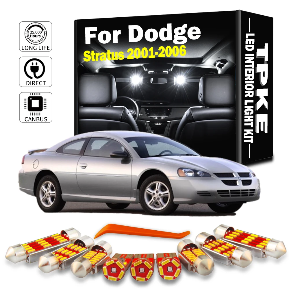 TPKE 12 шт. Canbus светодиодный комплект внутреннего купольного освещения для Dodge Stratus