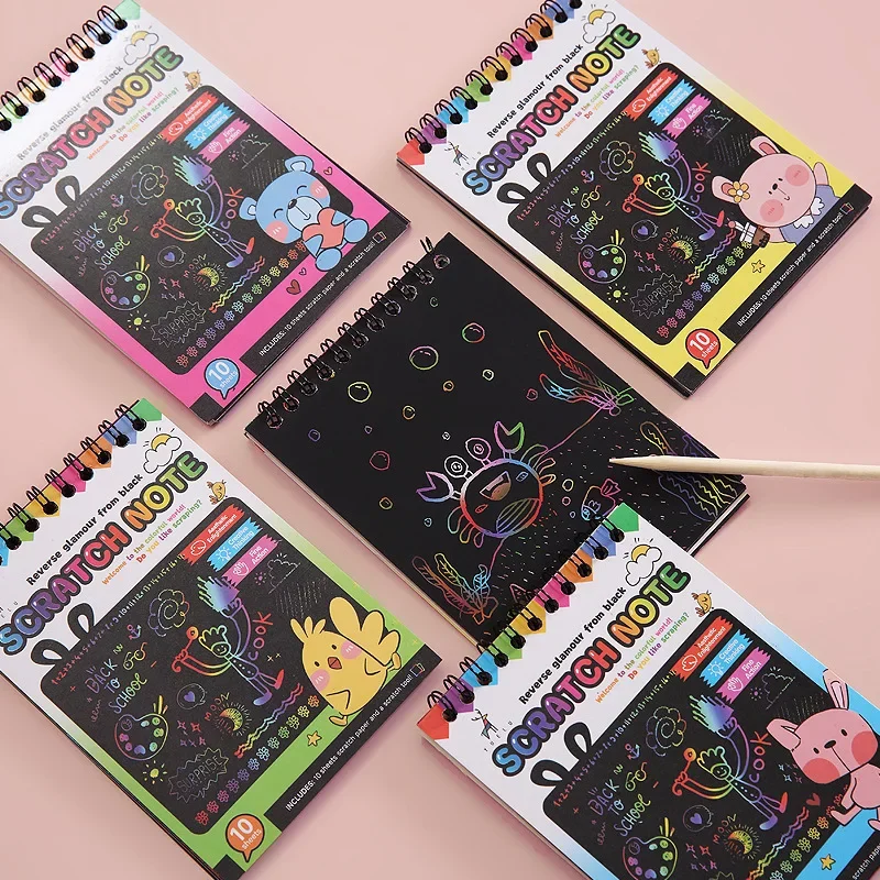

Творческая разноцветная детская книга-раскраска с граффити для детского сада забавная книга с волшебной краской воображение DIY книга для рисования