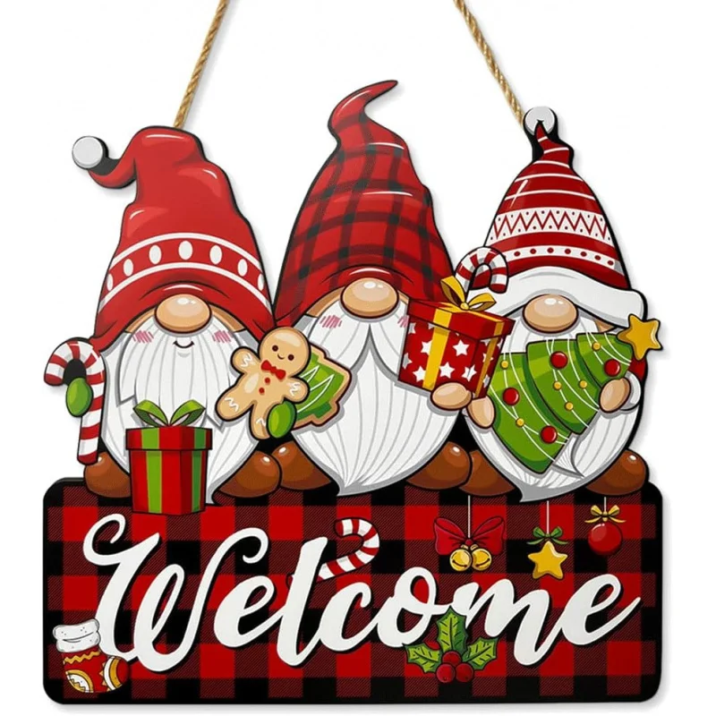 Украшение рождественской вечеринки деревянное панель подвесное украшение 29Х29см