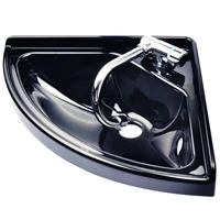 rv hand wash basin sink acrylic triangular with folded faucet boat yachts van camper trailer caravan accessories 380380100mm