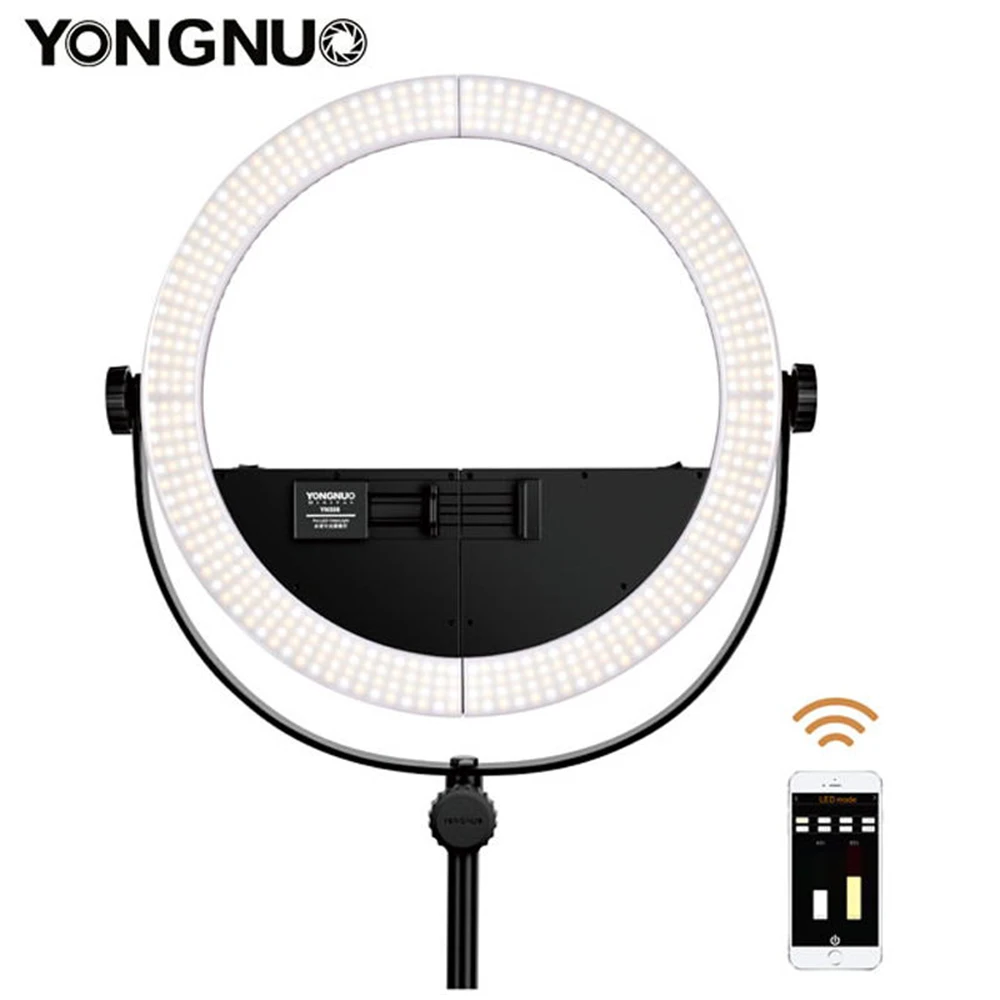 

YONGNUO YN508 2-in-1 Bi-Color LED Video Light Ring Fill Light 3200K To 5600K 30W Output CRI95+ For Live Video Beauty Selfie