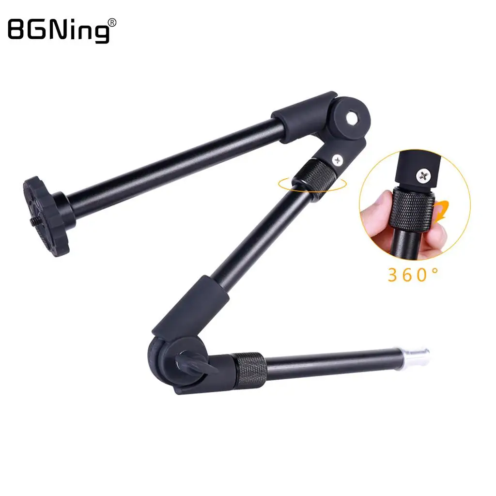 

Adjustable Magic Arm Articulated Universal Extension Bracket 1/4" 3/8" Thread DSLR Camera Rig Flash Phone Monitor Support 3kg