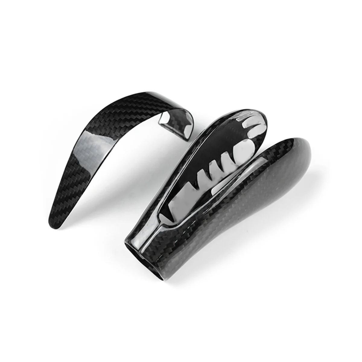 

Real Carbon Fiber Gear Knob Cover Trim Car Center Console Interior Decoration for Porsche Cayenne 2004 -2009(Black)