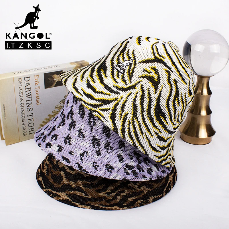 

KANGOL Designer Carnival Casual Unisex Zebra Print Tiger Print Leopard Print Hat Domed Fisherman Hats Luxury for Women Men