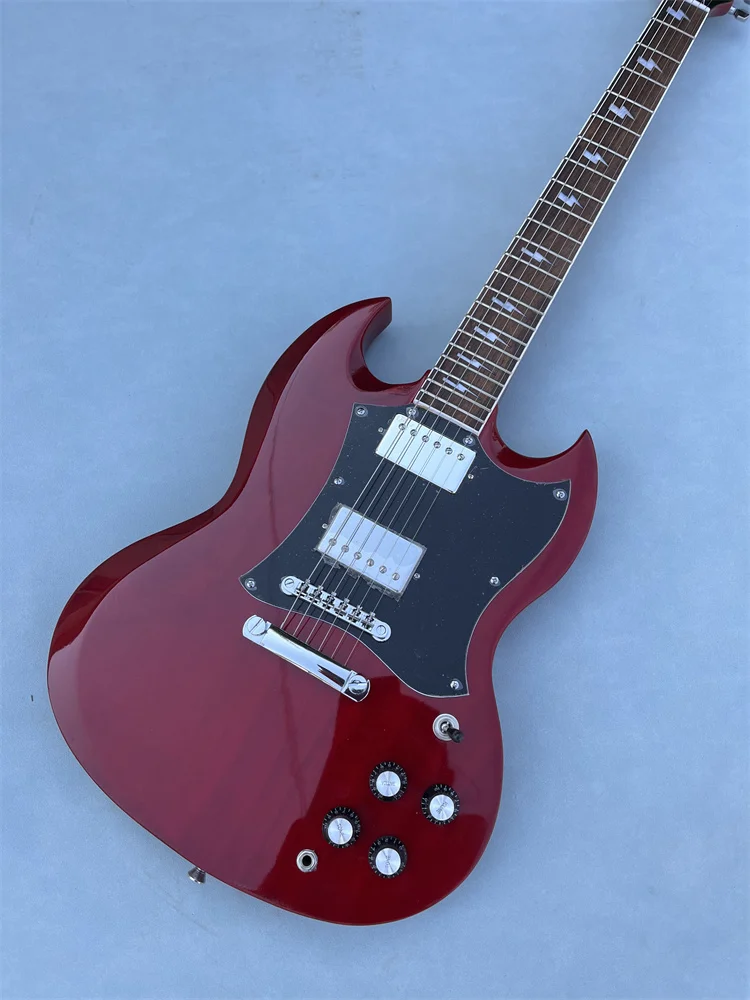 

SG Electric Guitar Mahogany Body Rosewood Fingerboard Chrome Hardware Wine Red Gloss Finish