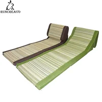 Cool and Comfortable Folding Japanese Traditional Tatami Mattress Rectangle Large Foldable Floor Straw Mat for Yoga Sleeping