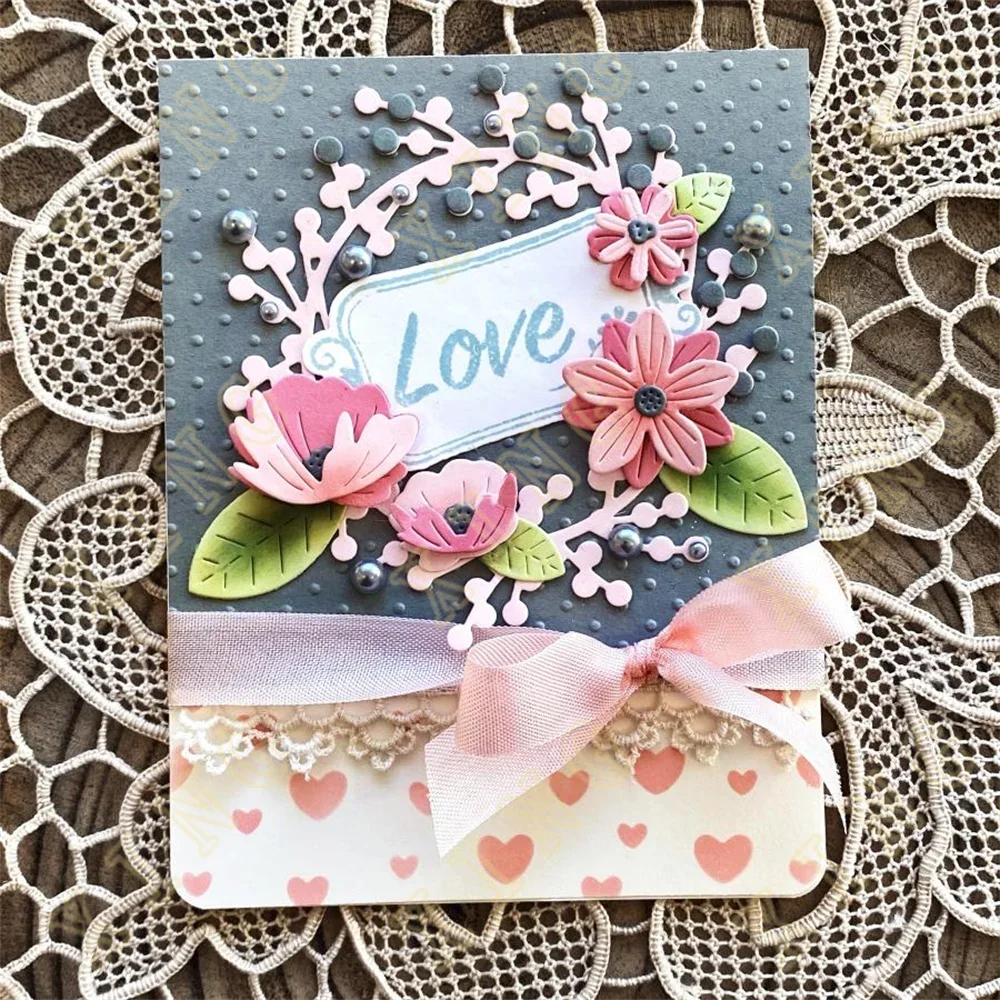 Штамп для горячей фольги &quotЦветочный венок&quot Z5808-Z5811