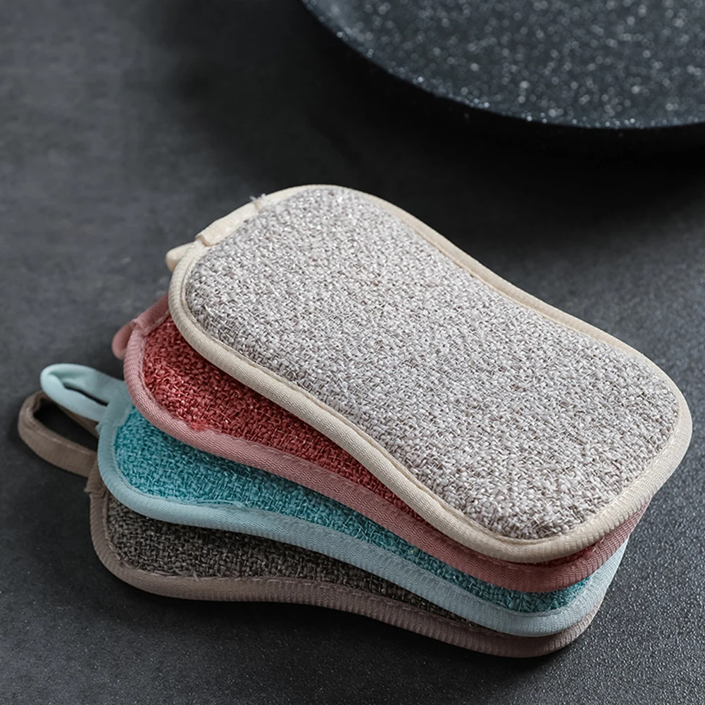 

Double-sided Cleaning Cloth Kitchen Cleaning Magic Sponge Kitchen Cleaning Sponge Scrubber Sponges for Dishwashing Bathroom Tool
