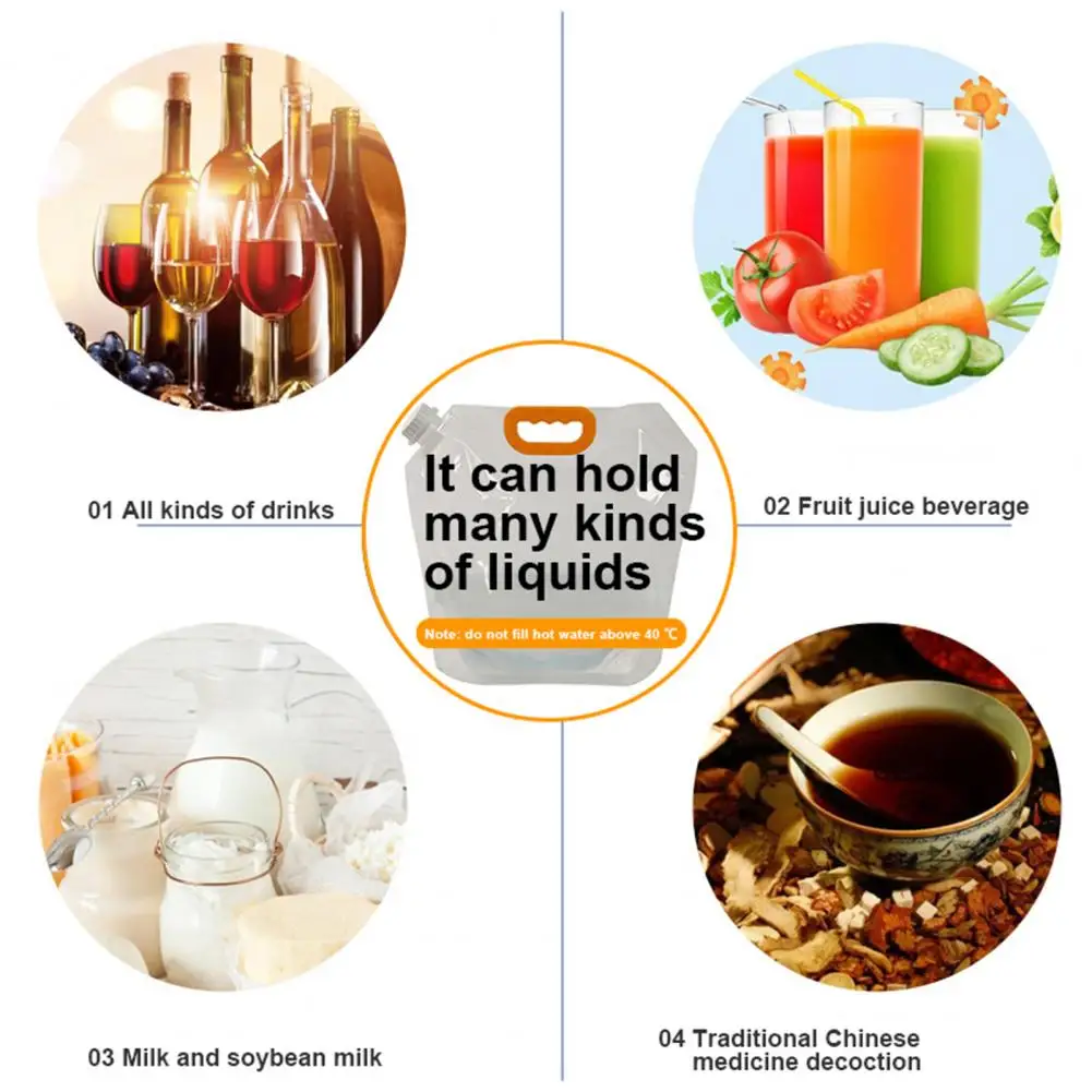 Складной мешок для воды полиэтиленовый похода 5 л/10 л устойчивый к низким