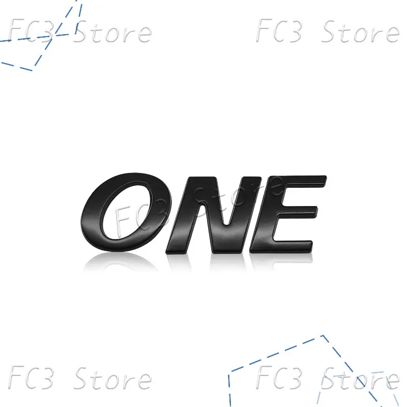 

3D хромированный металлический Стайлинг автомобиля ONE логотип задняя эмблема багажника наклейка с именем для Mini Cooper S JCW R50 R53 R55 R56 R58 F60 F61