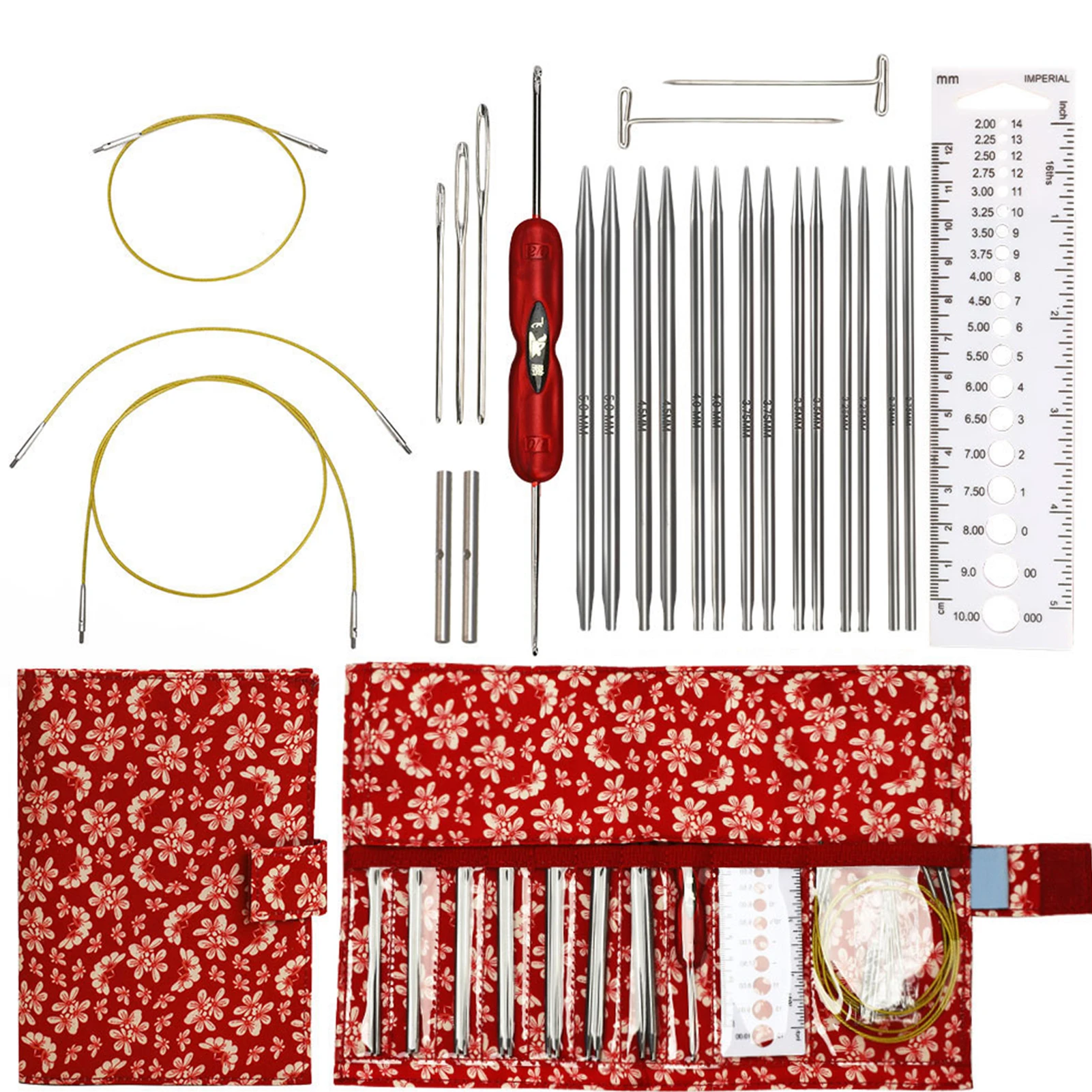 

Knitting Needles Set Round Knitting Kit Crochet Needles Weave Yarn For Any Project Knitting Needles Set Circular Knitting