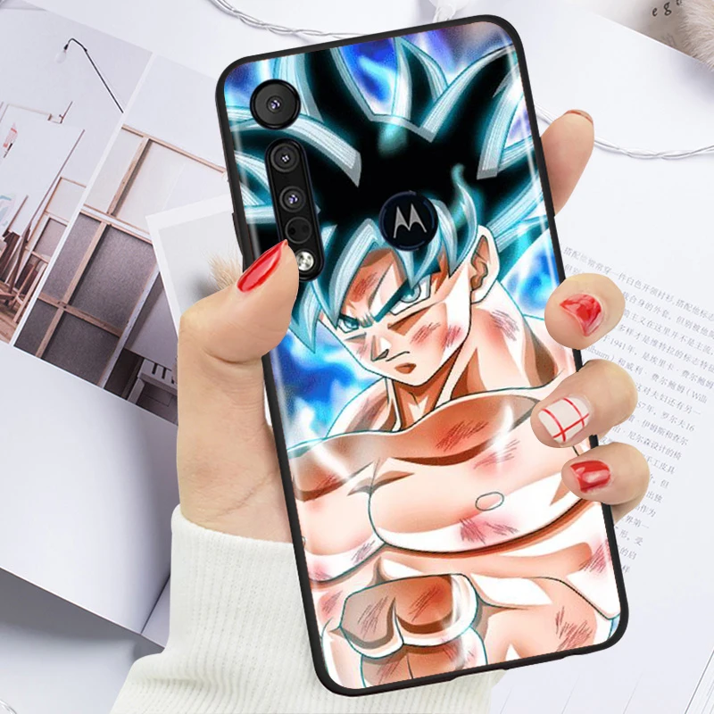 goku dragon ball animation for motorola moto g g60 g60s g50 g40 g9 g10 e7i e6s power edge 20 e20 2021 x3 s pro black phone case free global shipping