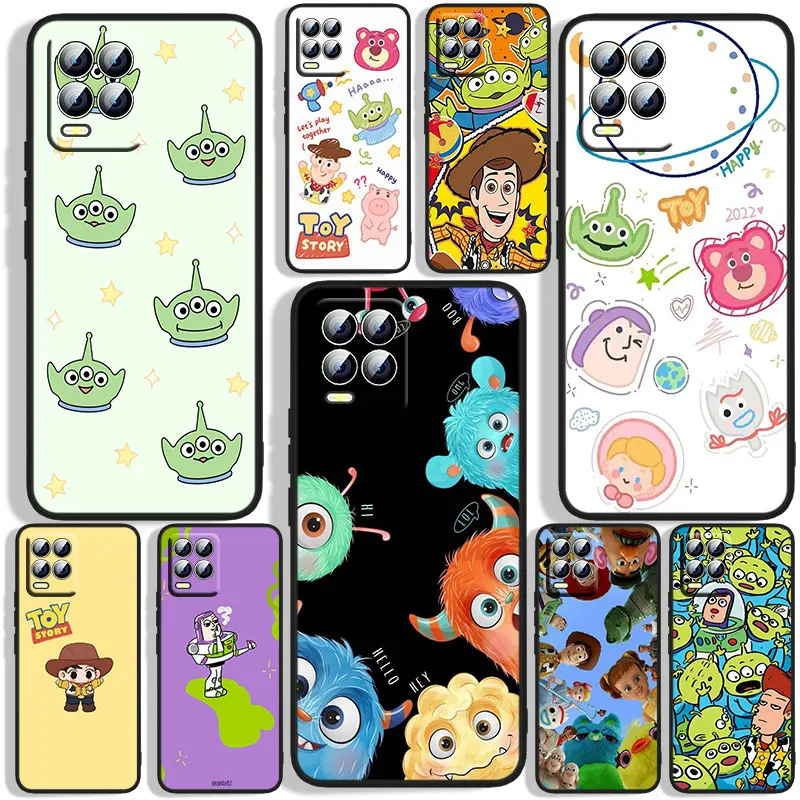 

Disney Fun Toy Story Phone Case For OPPO Realme C2 C3 C11 C20 C21 C21Y Q3S Q5i X2 X3 Neo2 GT2 GT Neo3 Black Funda Cover Soft