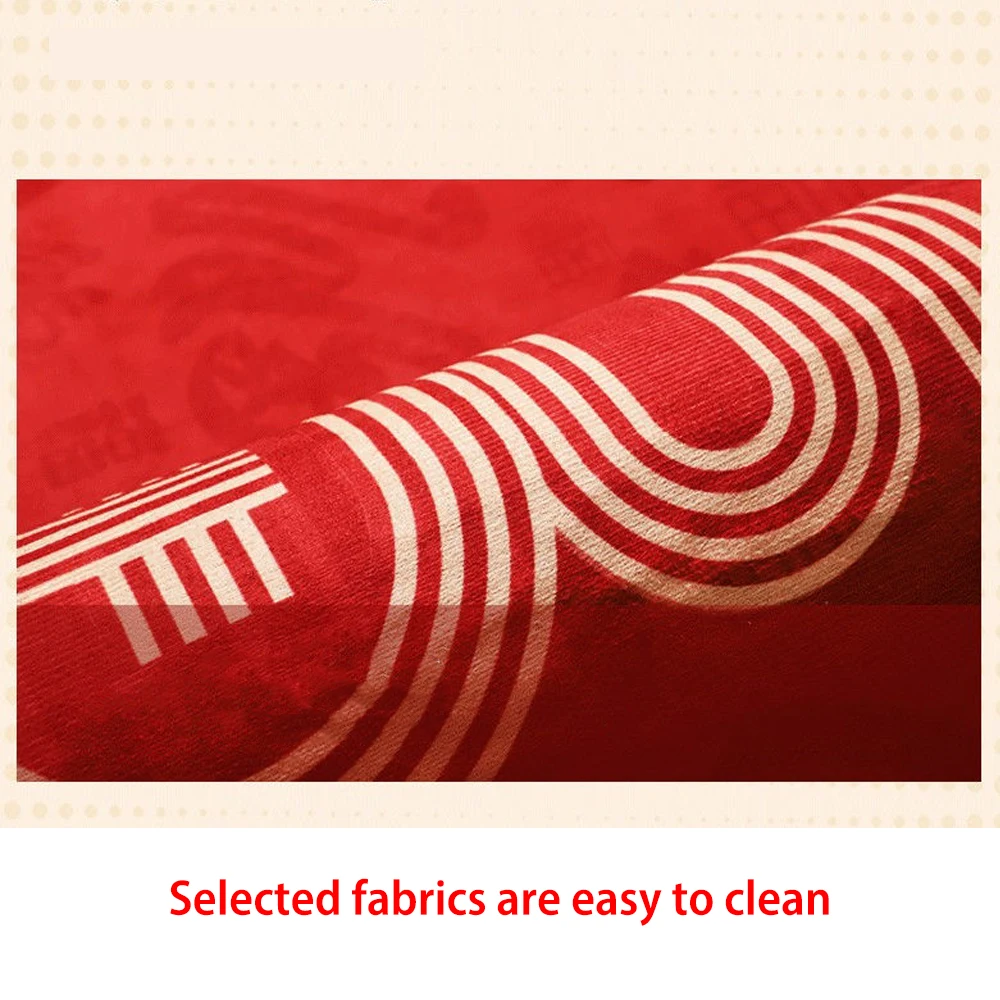 Красный классический круглый ковер коврик для стула гостиной большой спальни