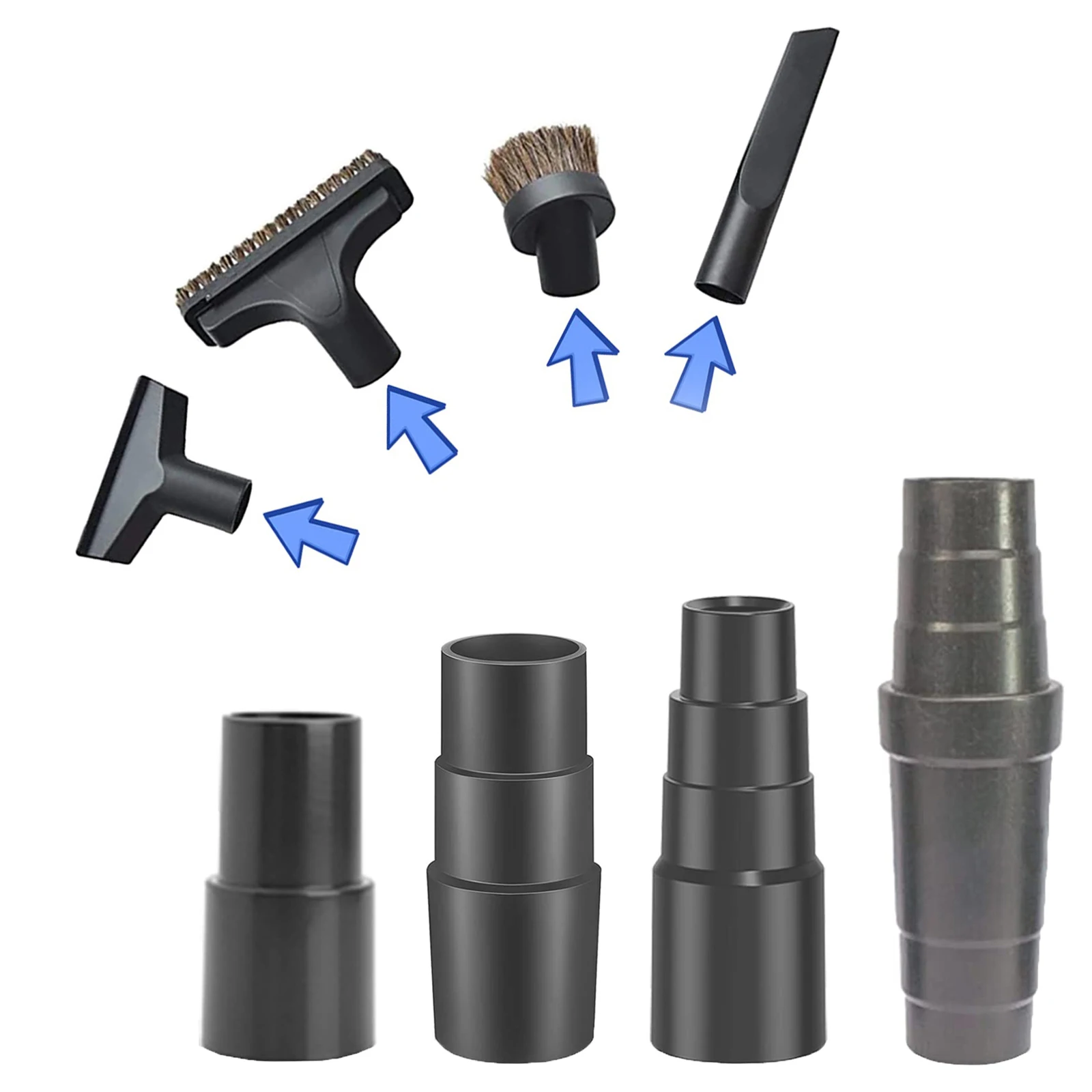 

4pcs Vacuum Hose Attachment Adapter Kit Pool Supply 1-1/4\" Or 1-1/2\" Vacuum Cleaner Power Tools Accessories Spare Parts House