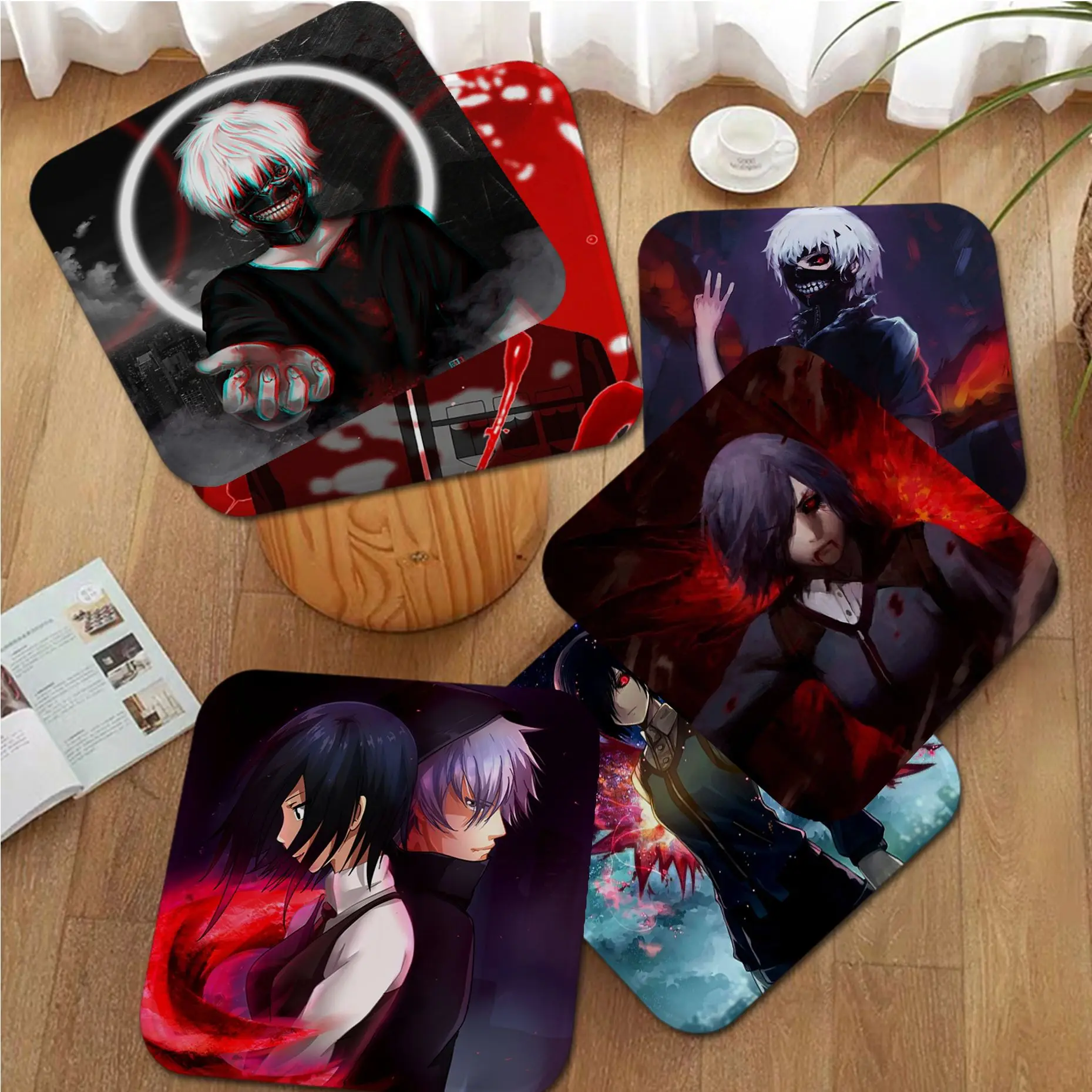 

Tokyo Ghoul Creative Chair Mat Soft Pad Seat Cushion For Dining Patio Home Office Indoor Outdoor Garden Chair Cushions