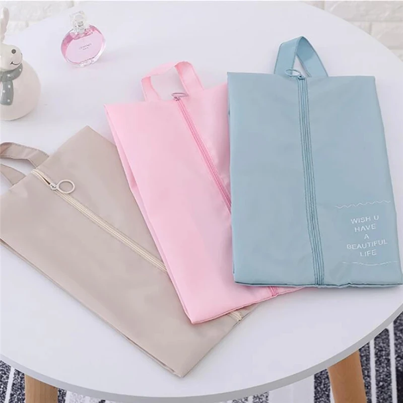 

Travel Shoe Bags Portable Waterproof Travel Shoe Storage Bag Polyester Zippers Dustproof Covers Shoes Organizer Bags