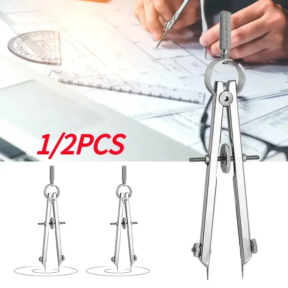 Profesjonalny kompas ze sprężyną Poradny zestaw geometryczny matematyczny stałym narzędziem do rysowania marki Alloet