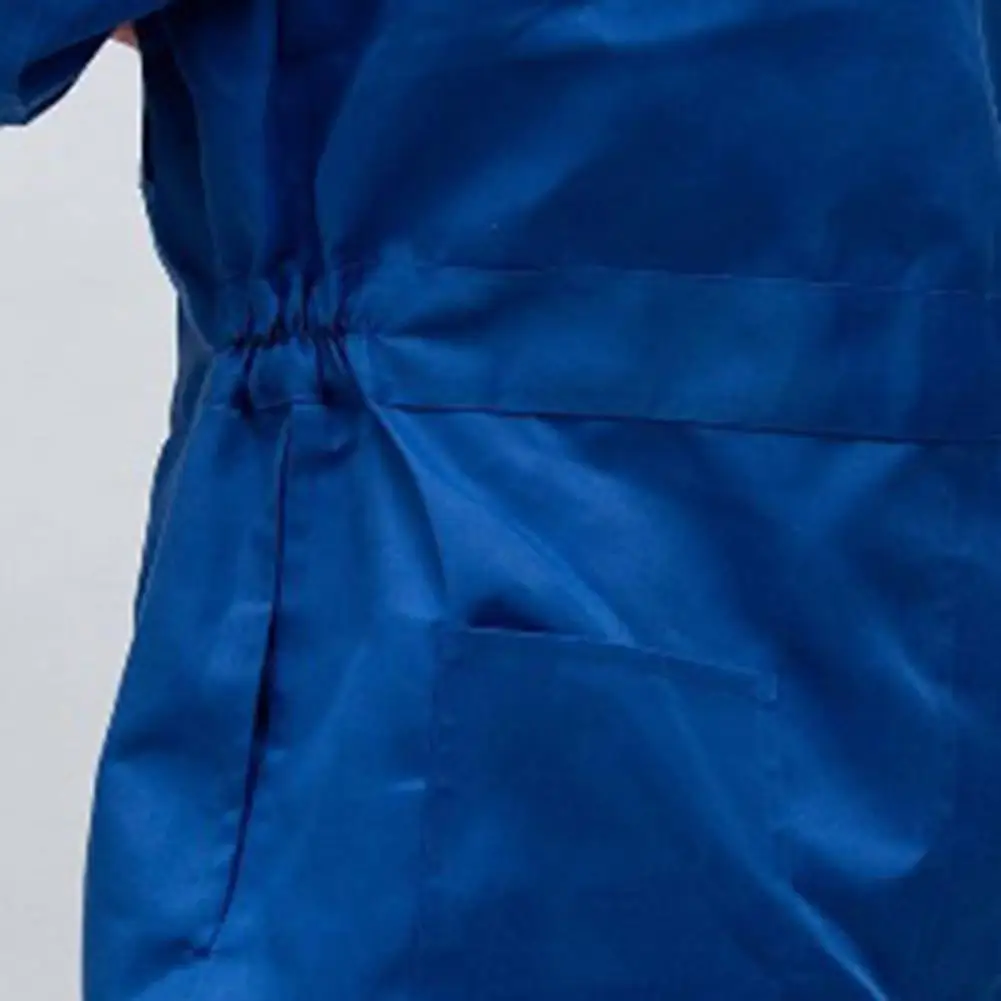 Унисекс рабочий комбинезон со светоотражающими карманами на молнии с капюшоном