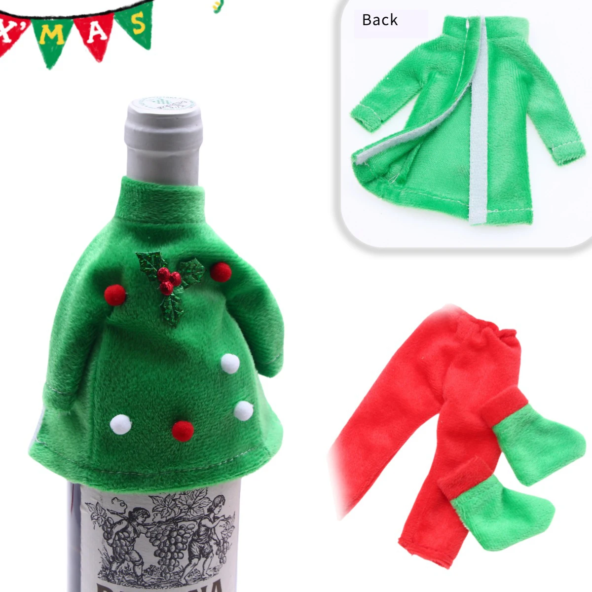 Лидер продаж Рождественская книжная полка Elf комплект одежды для куклы эльфа 30 см