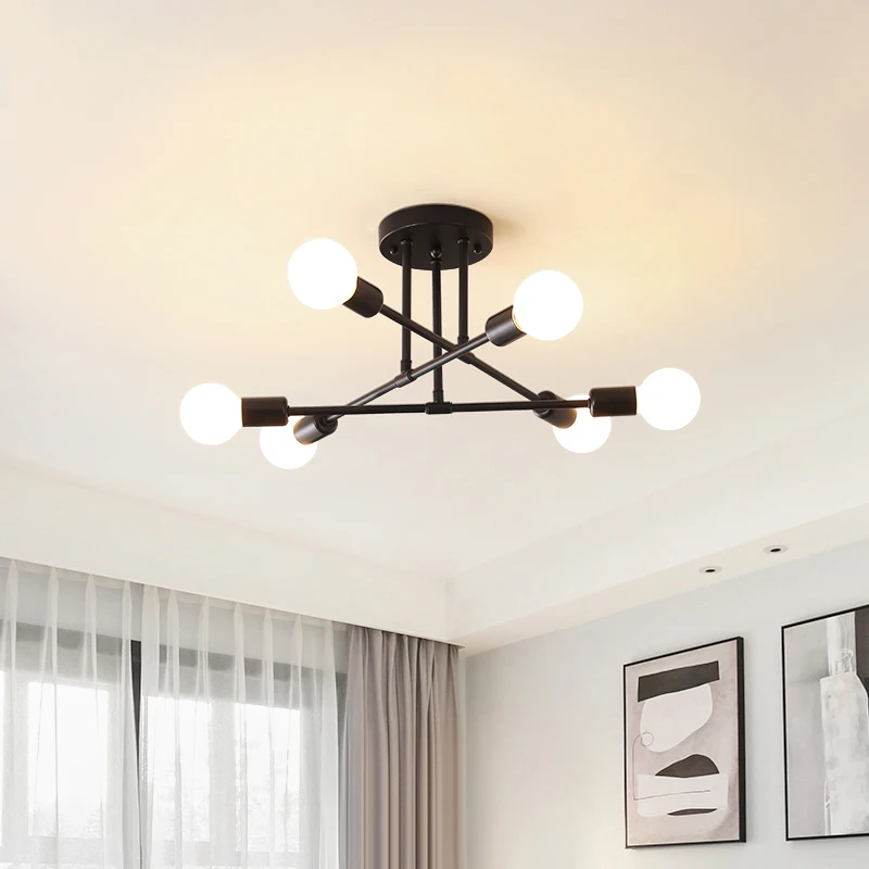 $122.36 Ceiling Lights Vintage Multiple E27 Lamp Base Black/White/Gold For Living Room / Dining Room / Bedroom LED Ceiling Lamp