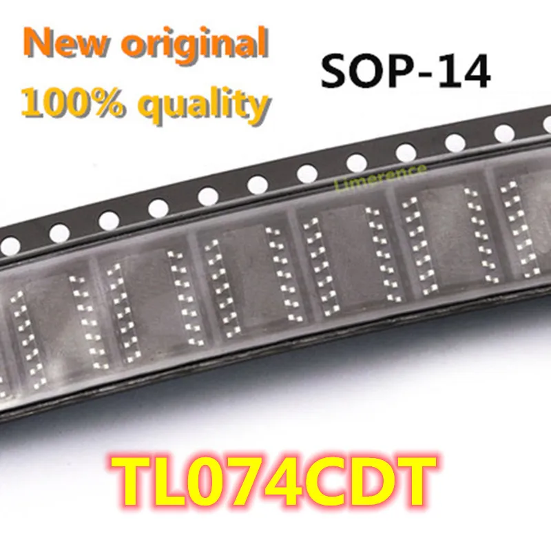 100 шт. TL074CDT SOP14 TL074 SOP TL074C SMD 074C TL074CDR SOP-14 новая и оригинальная интегральная схема