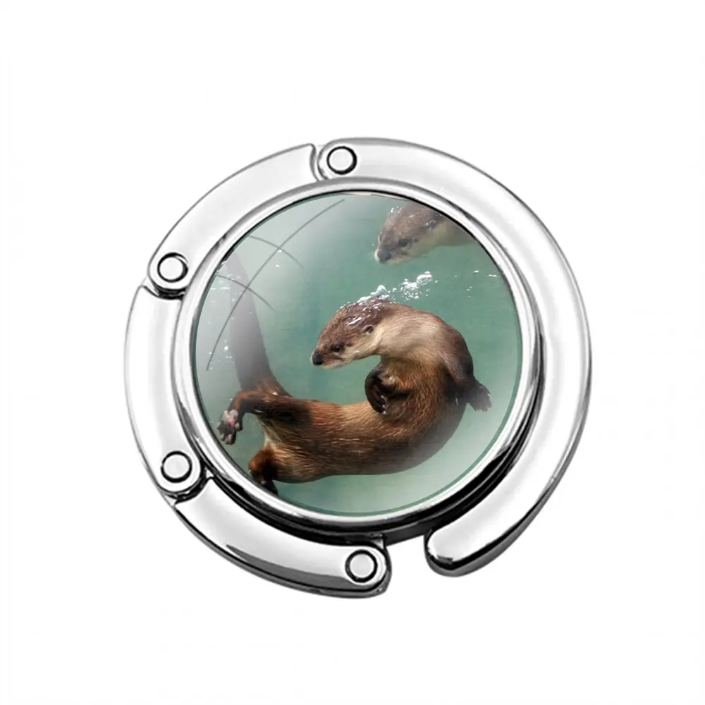 Складной крючок для кошелька женского стола сумки хранения складной декор Lutra lutra