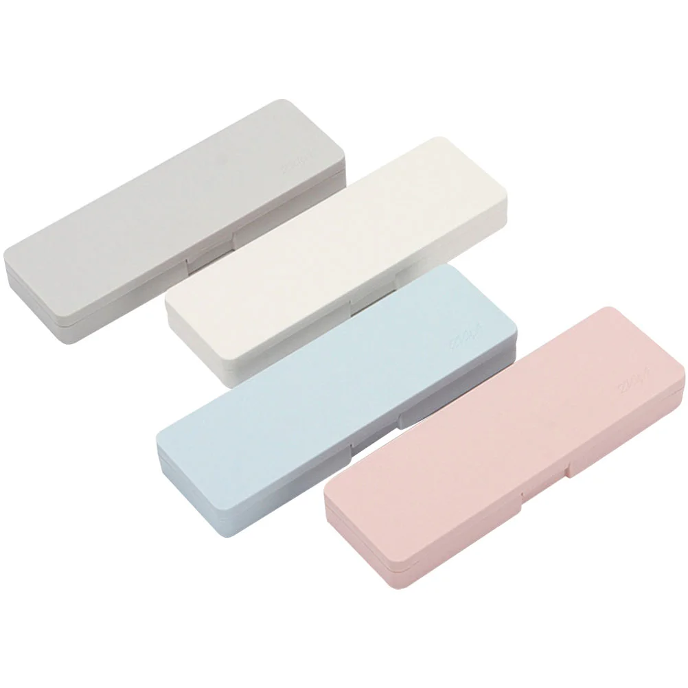 4 шт. ящик для хранения карандашей простой чехол канцелярские принадлежности