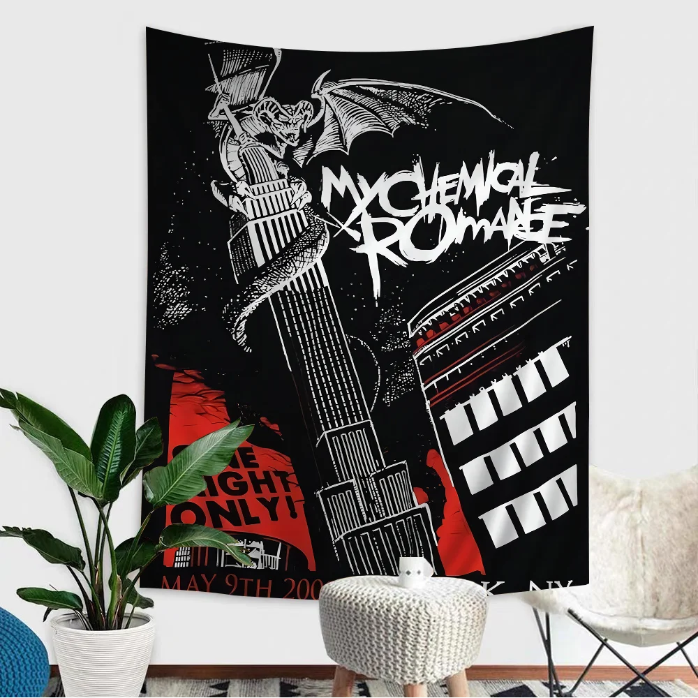 

Богемен гобелен My Chemical Romance мультяшный полиэстер/хлопок