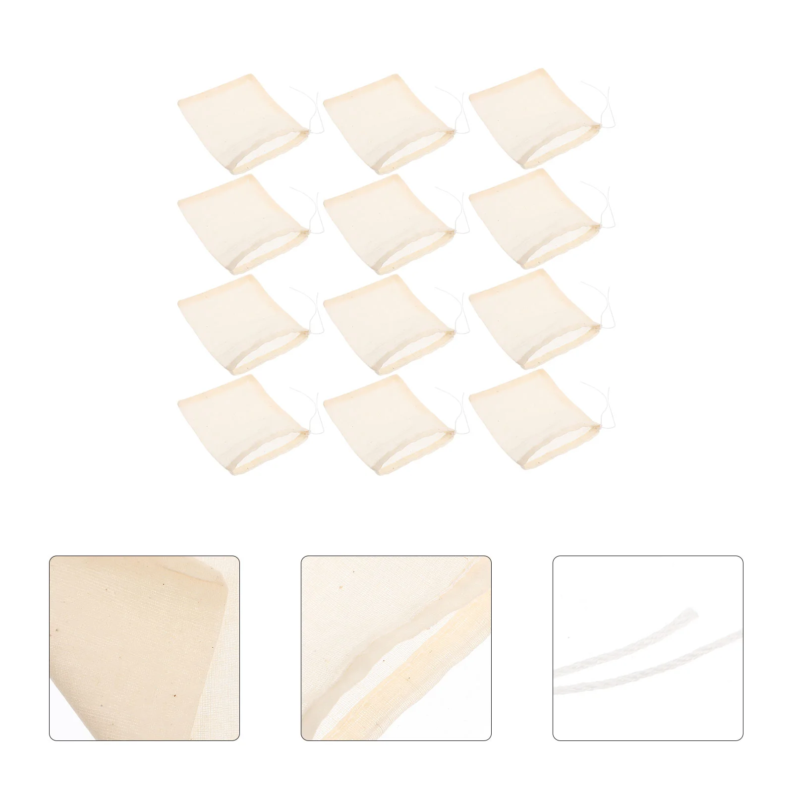 

Bags Tea Bag Filter Strainer Muslin Cheesecloth Medicine Loose Unbleached Drawstring Infuser Cotton Gift Storage Chinese Candy