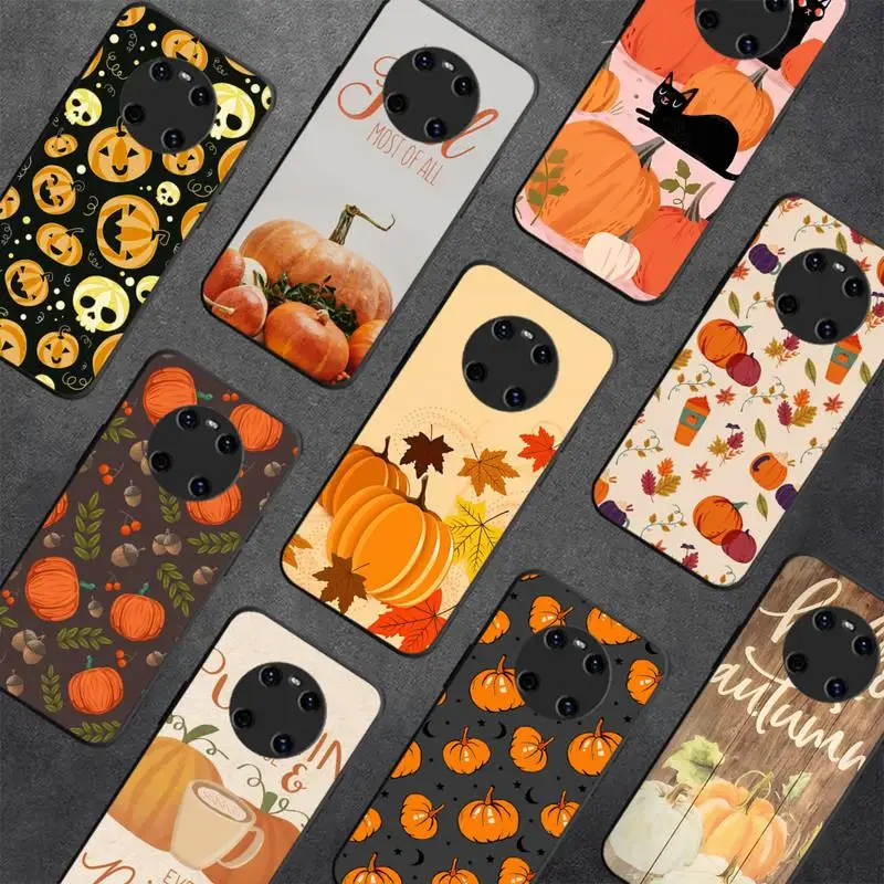 

Happy Autumn Pumpkin Phone Case for Huawei Y 6 9 7 5 8s prime 2019 2018 enjoy 7 plus