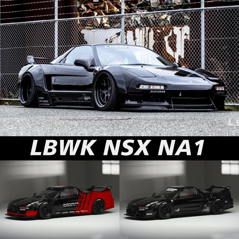 

Модель звезды 1:64 LBWK NSX NA1, красный, черный сплав, литый под давлением, коллекция автомобилей, миниатюрные игрушки для машинок