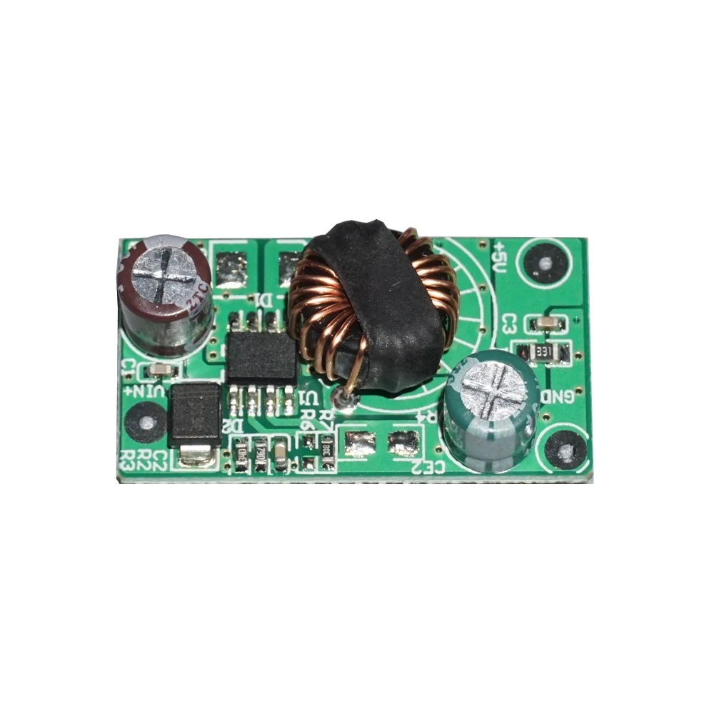 

Step Down Power Supply Module DC 8-30V to 5V DC-DC 2.4A Buck Power Supply Board HX1314G Chip Synchronous Rectification Module