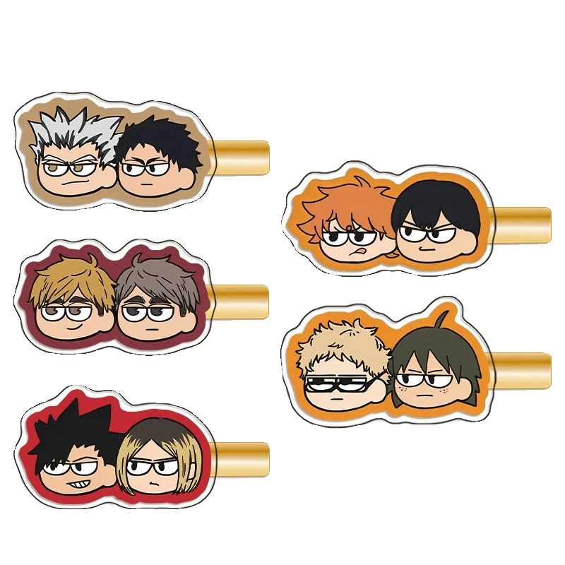 Аниме Haikyuu! Аксессуары Shoyo Hinata Tobio Kageyama Kei Tsukishima аксессуары деликатесы Q версии ambyu