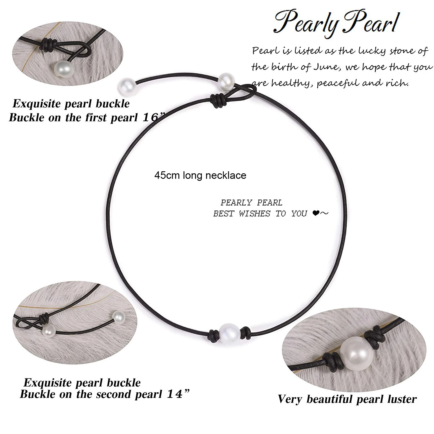 Ожерелье-чокер с жемчугом зеленого и синего цвета