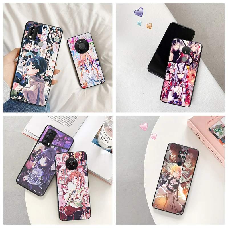 

Противоударный чехол для телефона Nokia G50 G11 G20 G21 G10 X20 XR20 X10 X100 C20 C21 C30 6,1 8,3 4,2 5,3 5,4, чехол с аниме милой девушкой