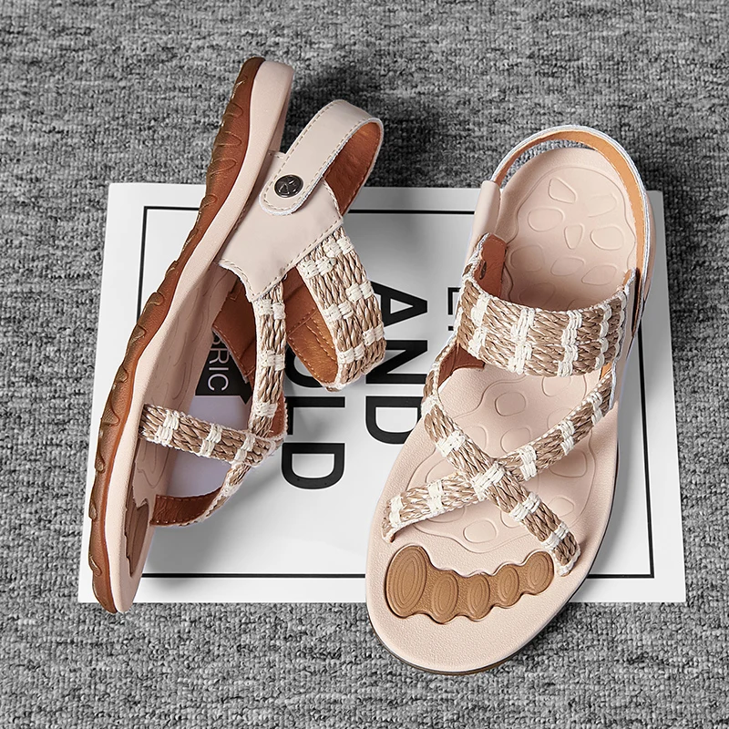 

Vietnam Sandals Sandals Leather Men Sports Outdoor Summer Mens Sandles Shoes Gladiator Beach Sandalhas Masculina Flat Casual