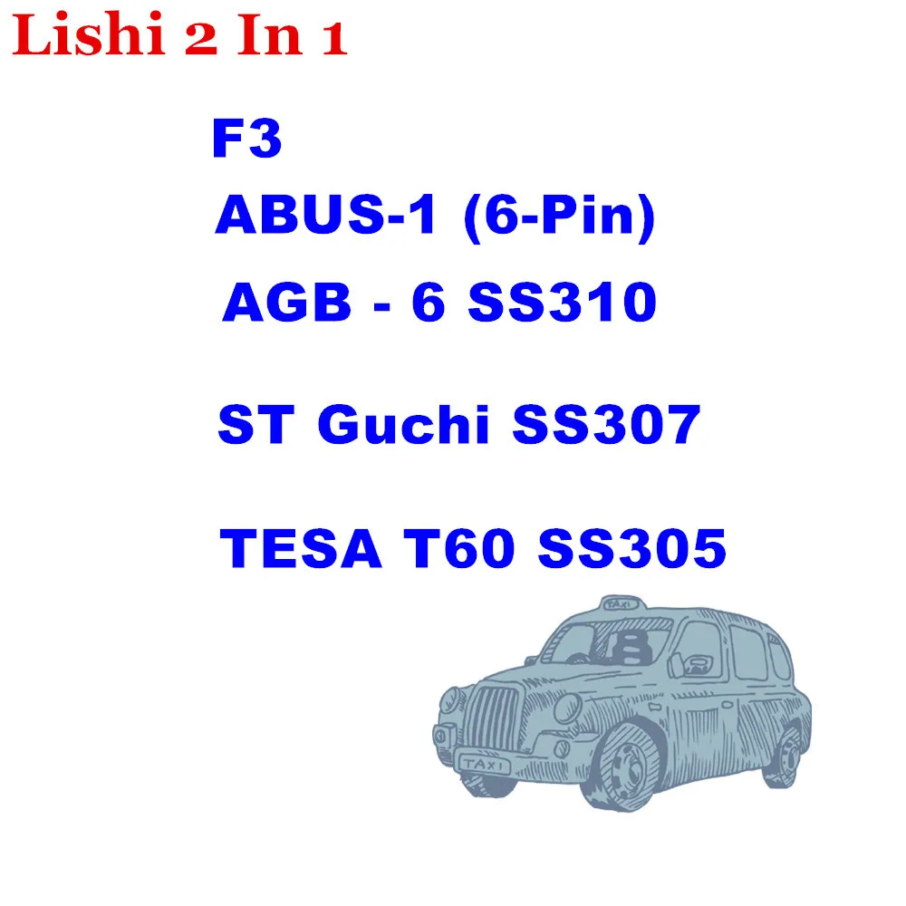 

Прибытие Инструменты 2-в-1 инструмент SS300 F3 SS307 SS310 черные инструменты Lishi